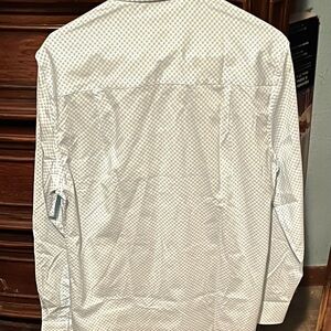 Men's blue and White Nick Graham Small long Sleeve Dress Shirt